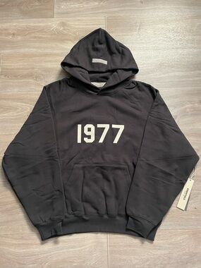NEW Essentials Fear Of God 1977 Iron Hoodie - Size XS